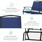 Best Choice Products 2-Person Outdoor Swing Glider, Steel Patio Loveseat, Bench Rocker w/ Armrests